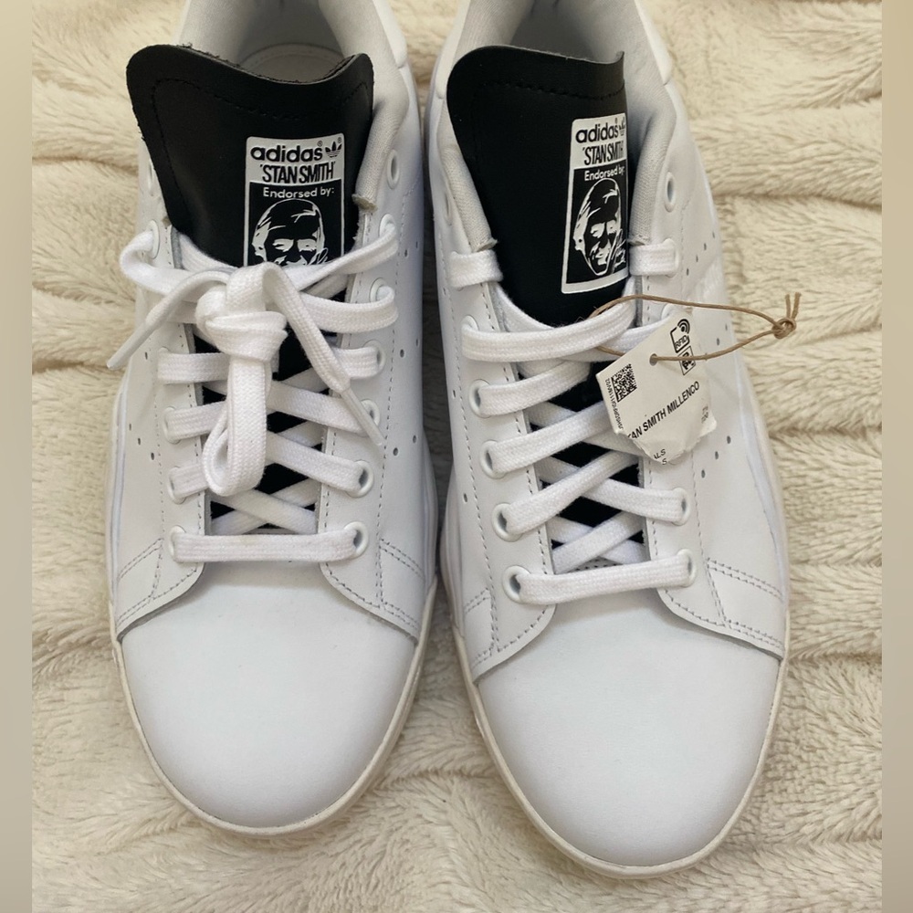 Adidas Stan Smith Millencon white black women’s sneakers - Picture 3 of 10
